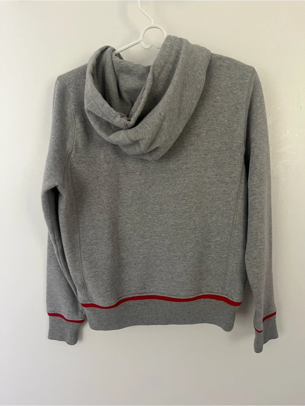 Ohio State Kids' Gray Zip-Up Hoodie with Red Accents size Medium